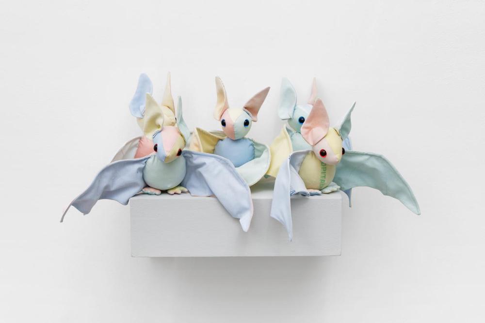 Benoît Piéron&rsquo;s vampire bats made out of hospital sheets