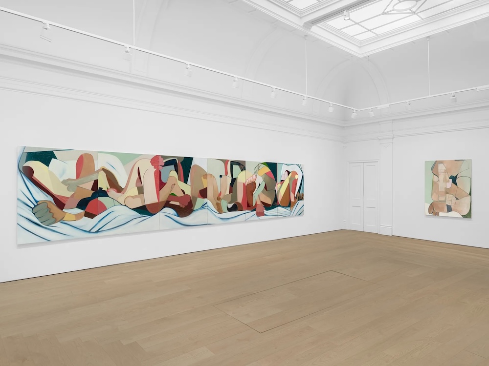 Nicole Eisenman at Sadie Coles HQ. l-r ‘The Orgy’ (2026), ‘Togetherers’ (2026)