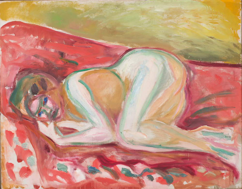 edvard munch - seated female nude