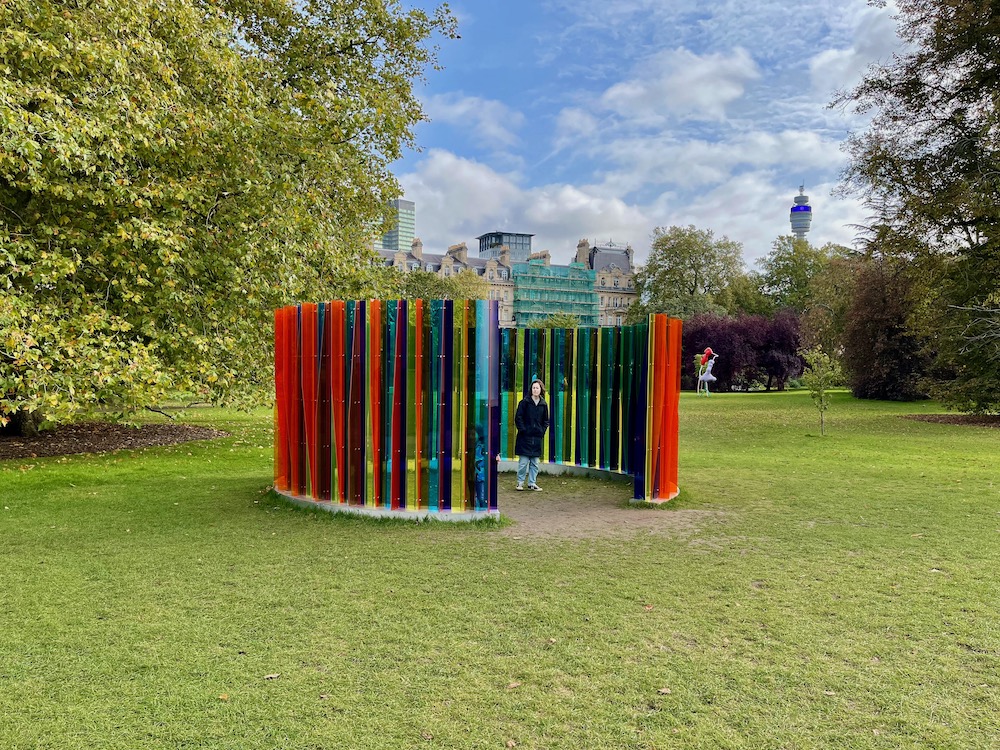 carlos cruz-diez - environnement de transchromie circulaire