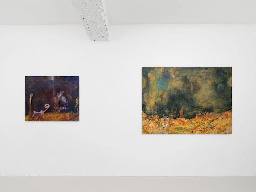Paul Gondry (installation view). L-r, ‘Night Paralysis’ (2026), ‘The Rain Maker’ (2025)