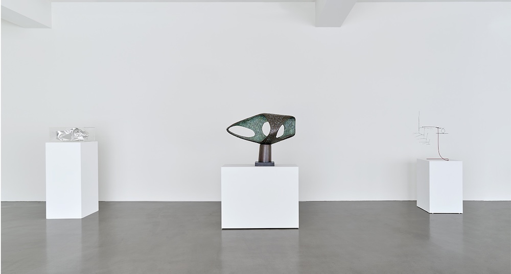 &lsquo;Sculpted&rsquo; - installation view at Ordovas including, at centre, &lsquo;Bronze Form (Patmos)&rsquo; (1962-3) by Barbara Hepworth