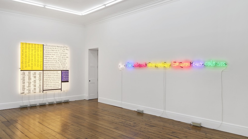 Joseph Kosuth: ‘The Question’ (installation view)