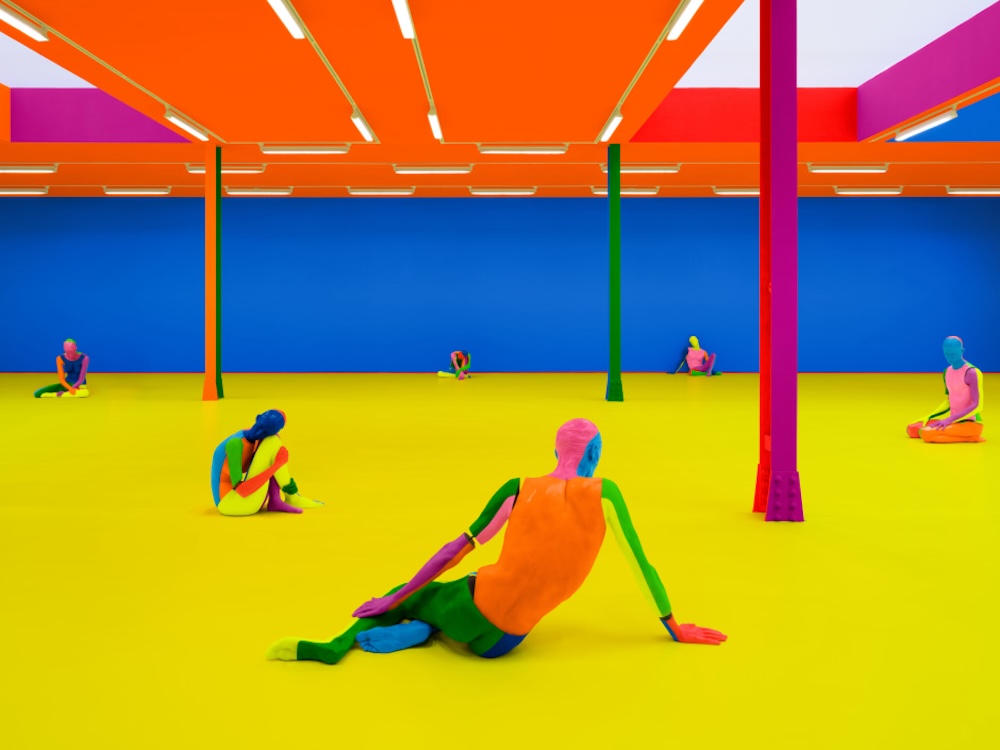 Ugo Rondinone &rsquo;the rainbow body&rsquo; (installation view)
